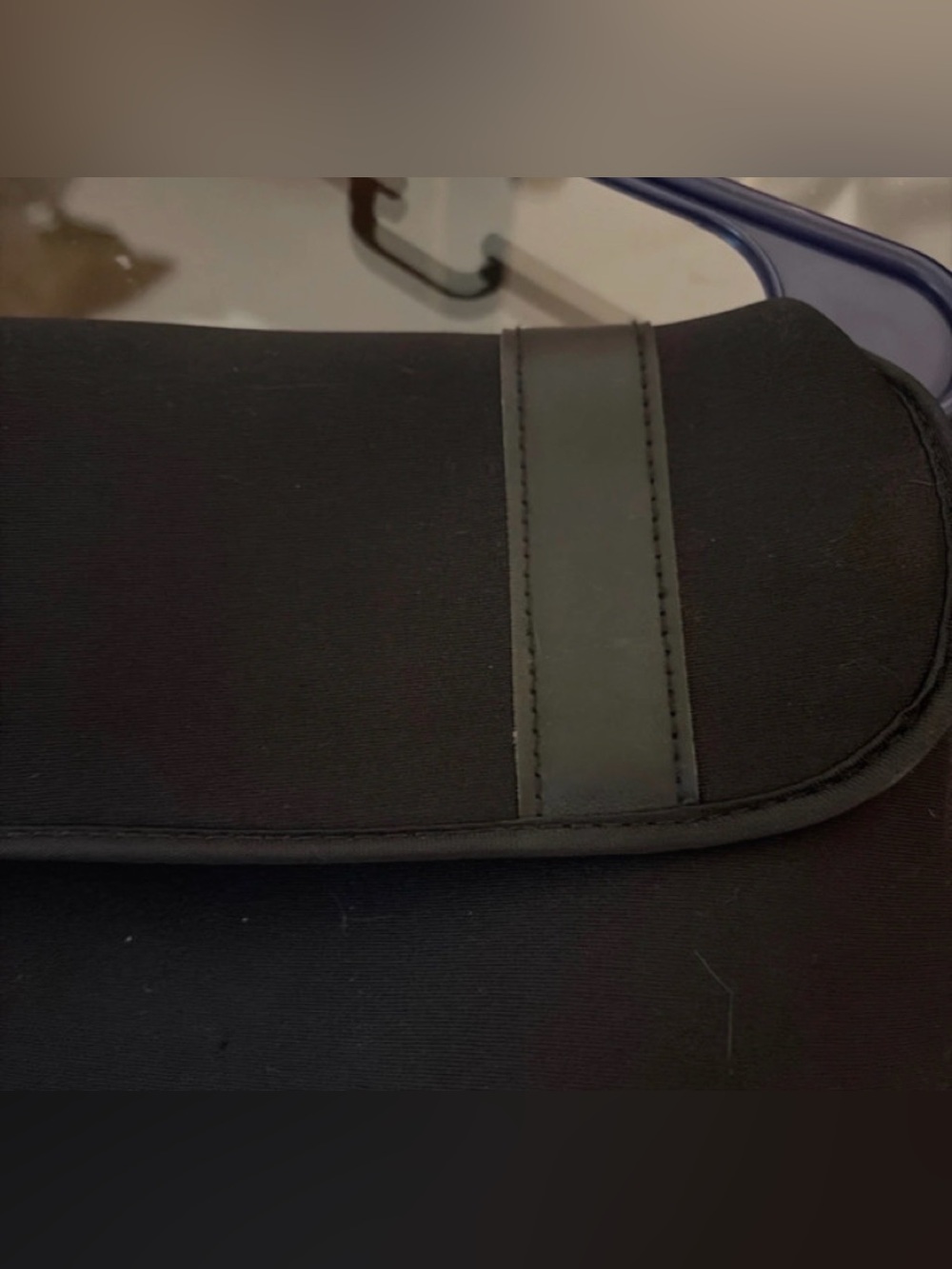 Black Tablet Sleeve with Strap Accent